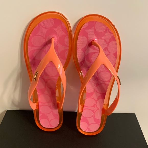Coach Nisa Jelly Flip Flop Sandals - Picture 8 of 9
